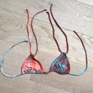tie dye bikini top